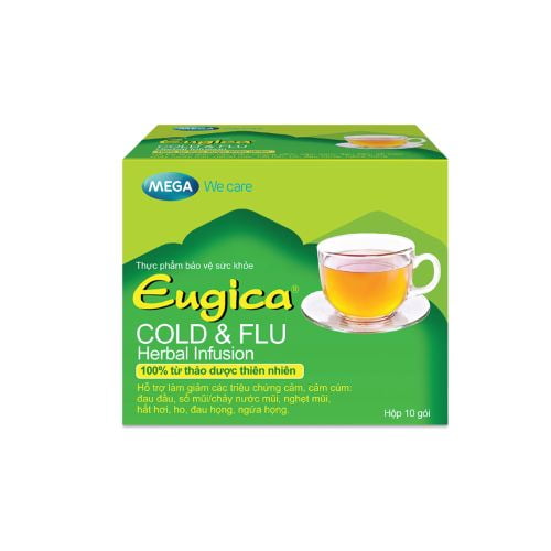 Trà Thảo Dược Eugca Cold &Flu Herbal Infusion Hộp 10 gói
